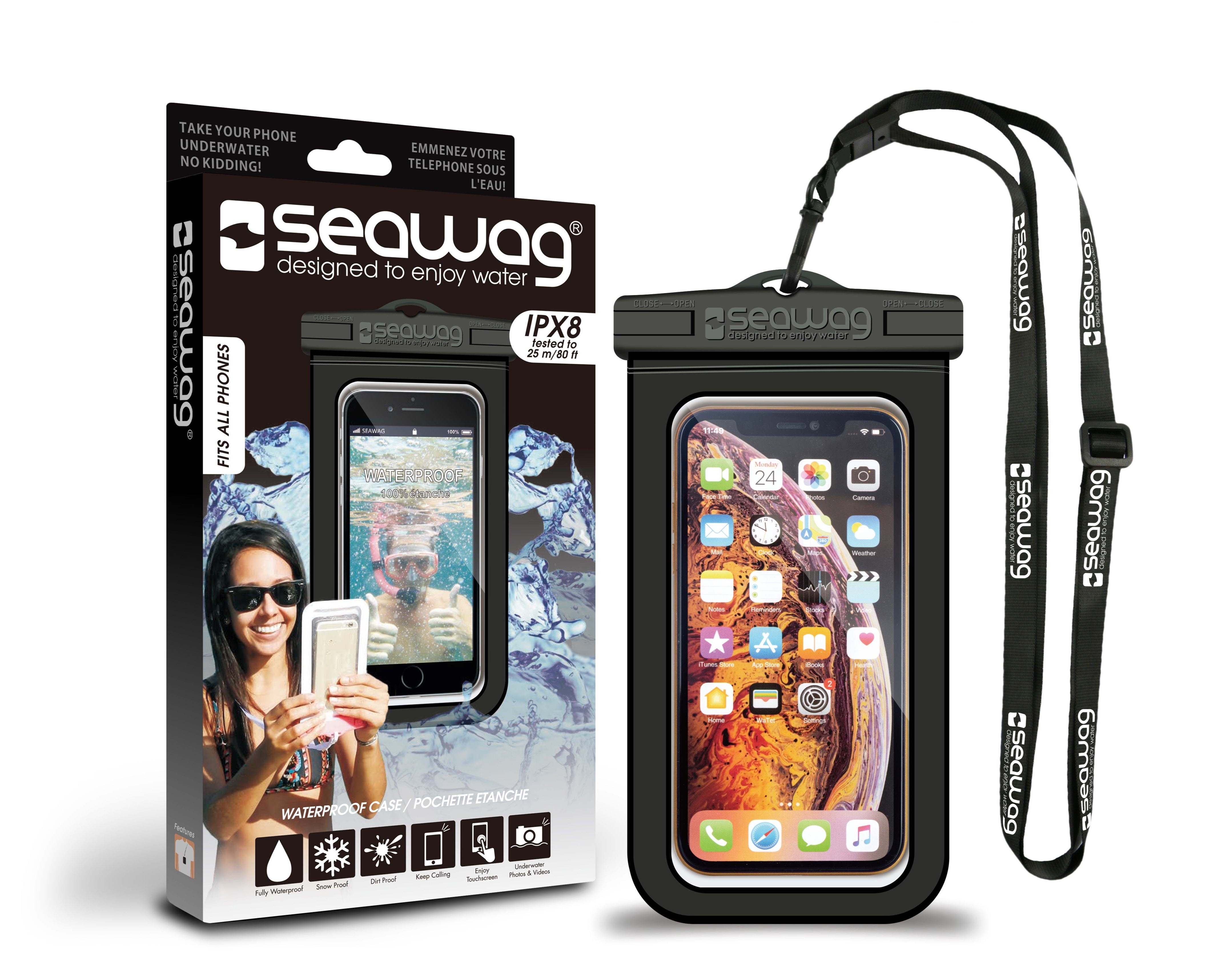Universal Waterproof Case For Smartphone - Black